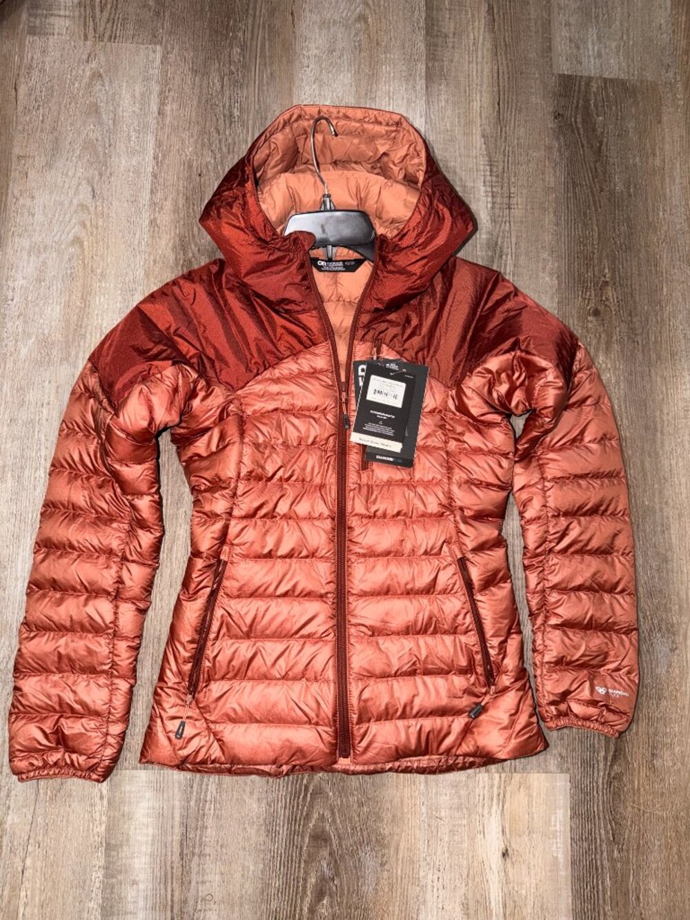 Outdoor Research Helium Down Hoodie Jacket, Women's Extra Small,800 FP NWT, $299